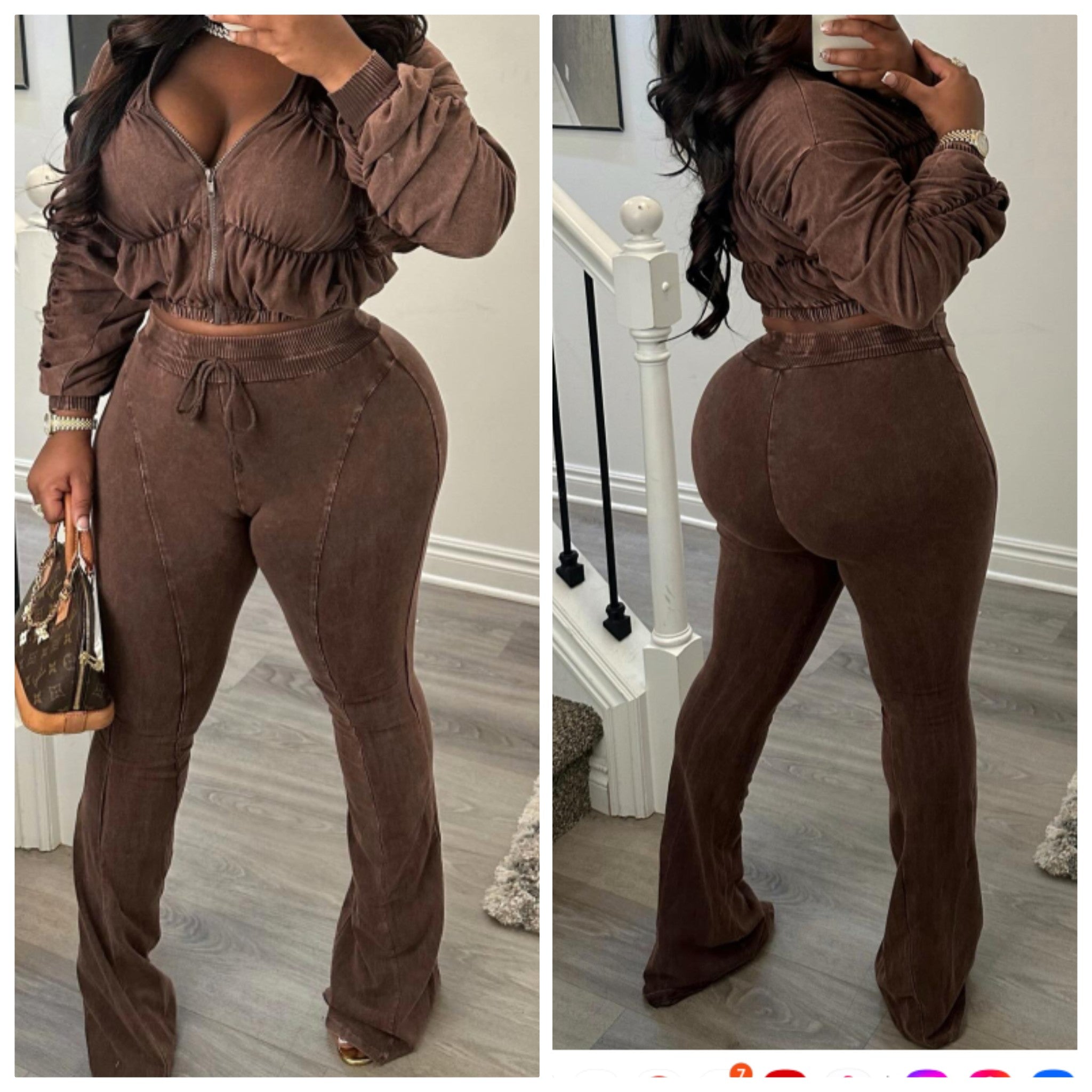 The Runched  Sexy 2pc Set