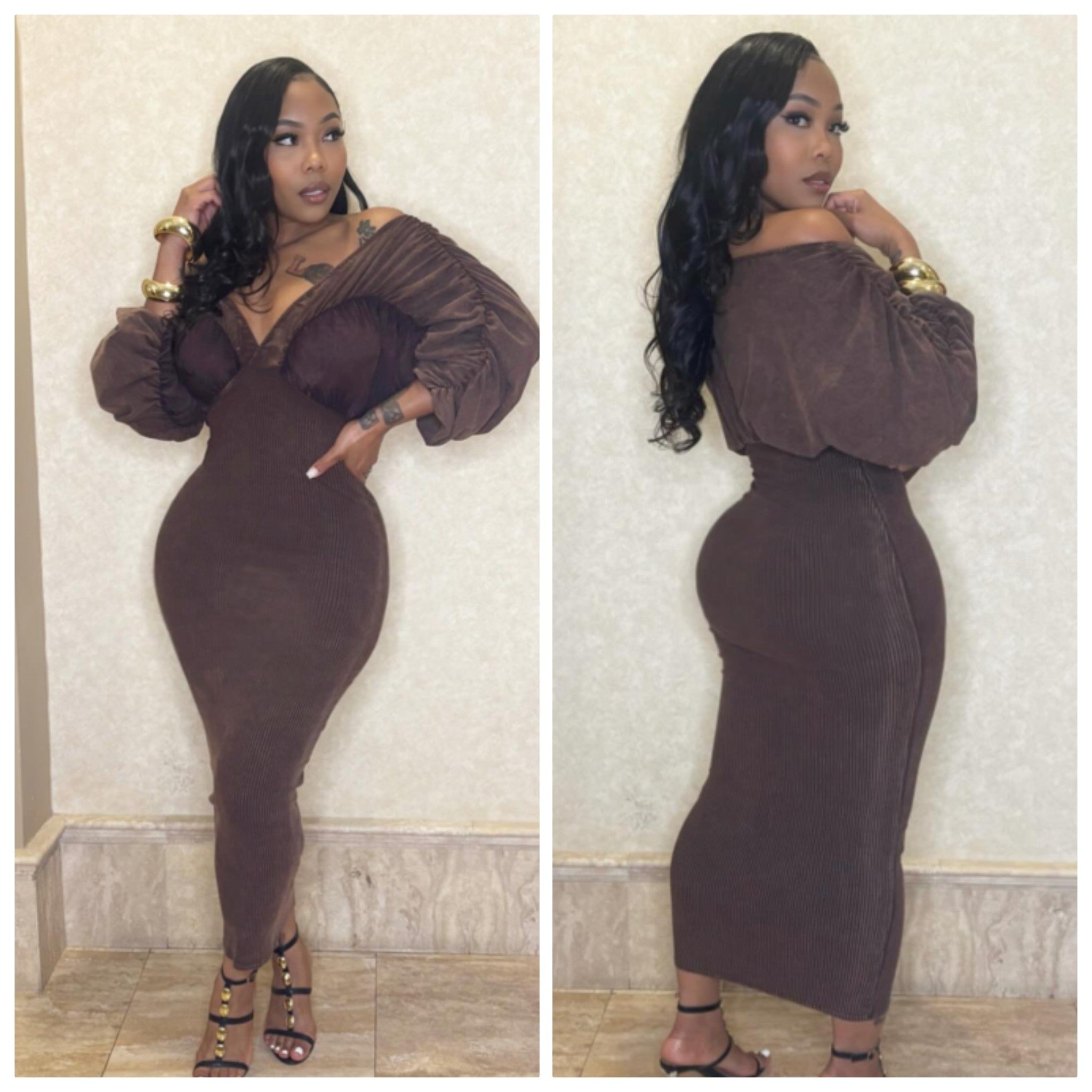 The Chocolate Way Runched Dress