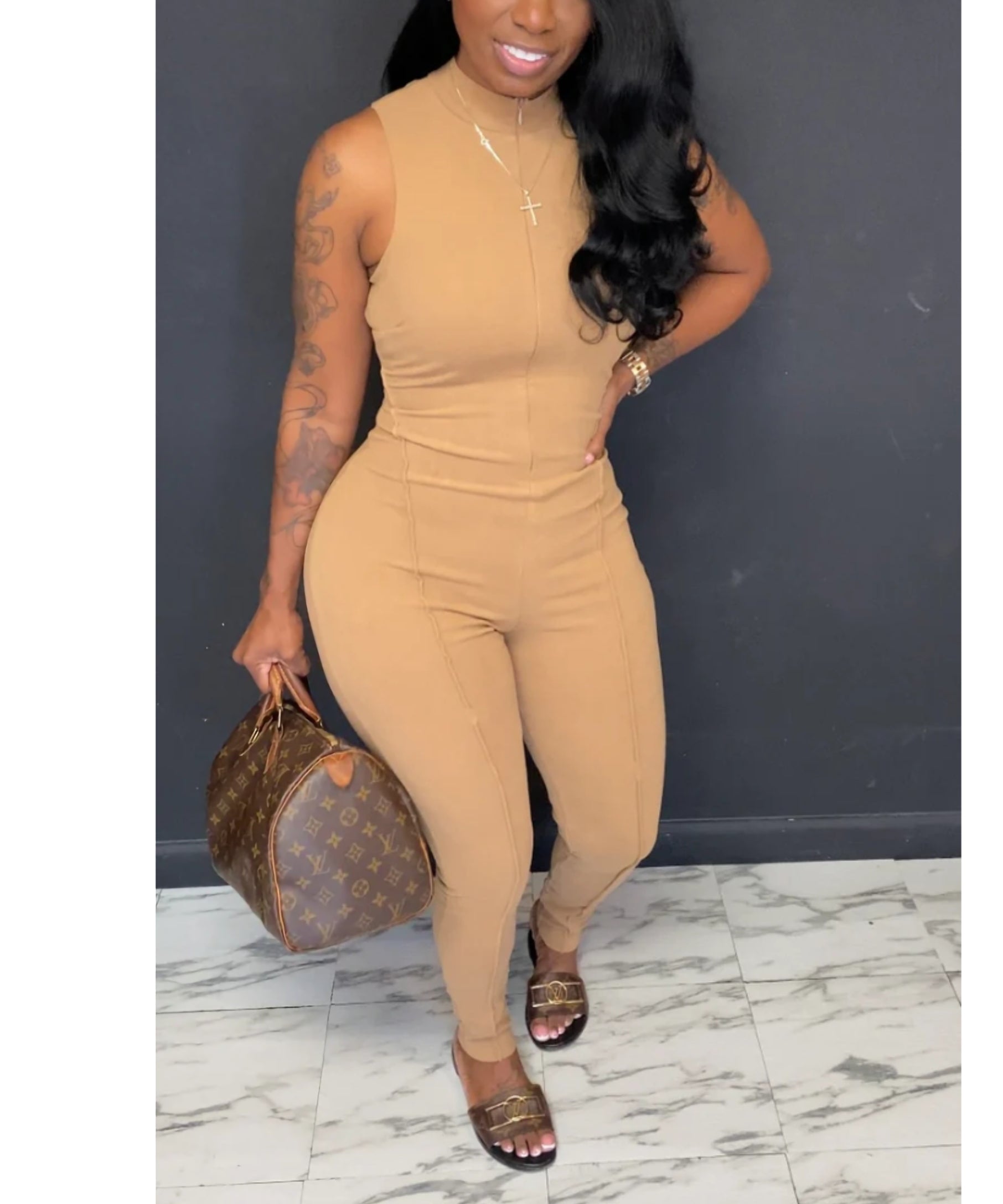 The Solid Comfortable Jumpsuit