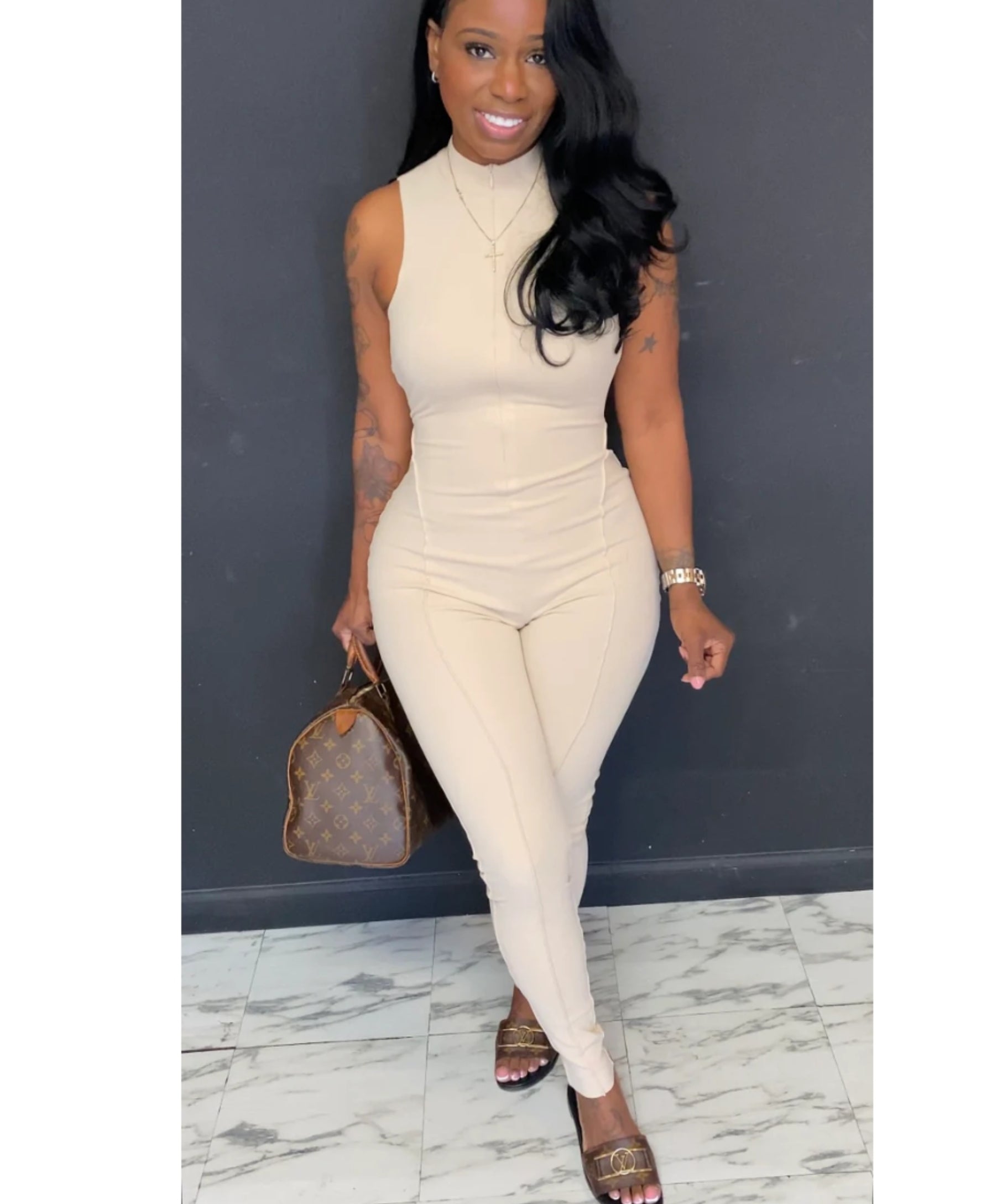 The Solid Comfortable Jumpsuit