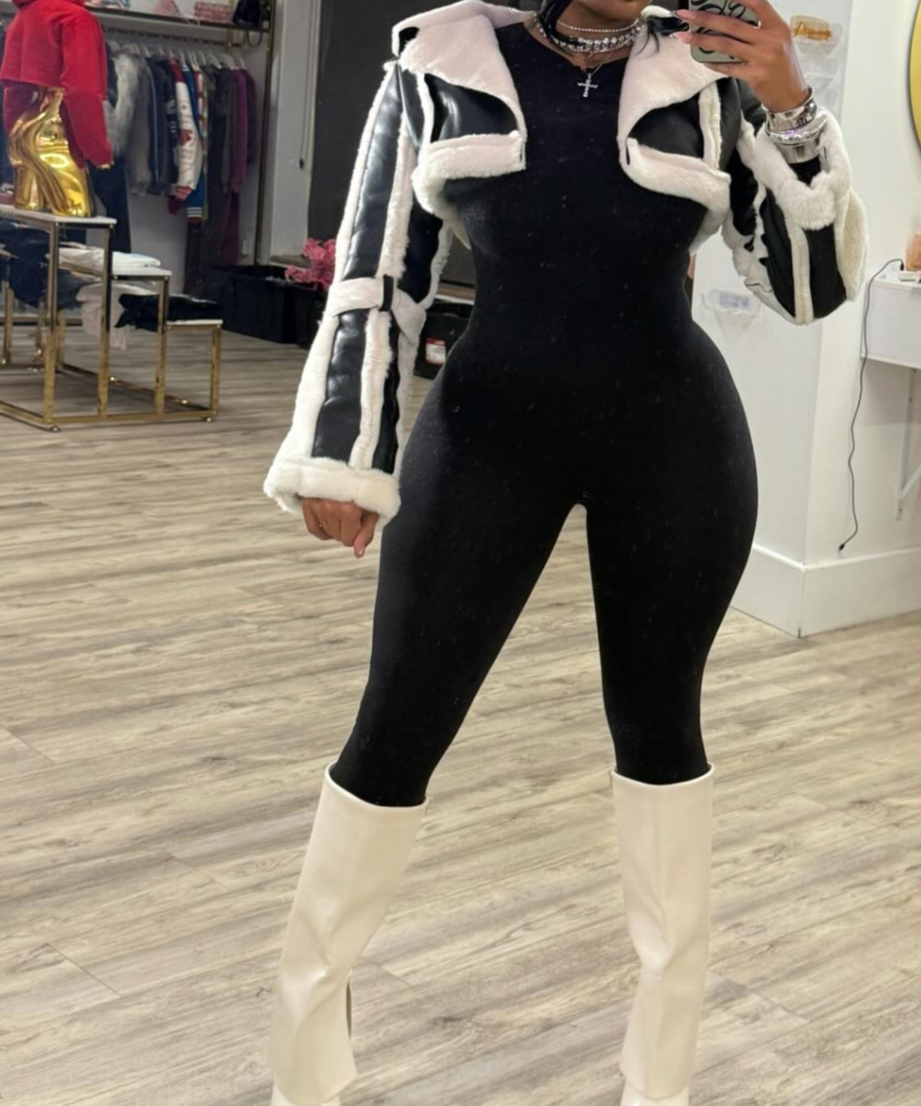 The Aspen Fur Crop Jacket